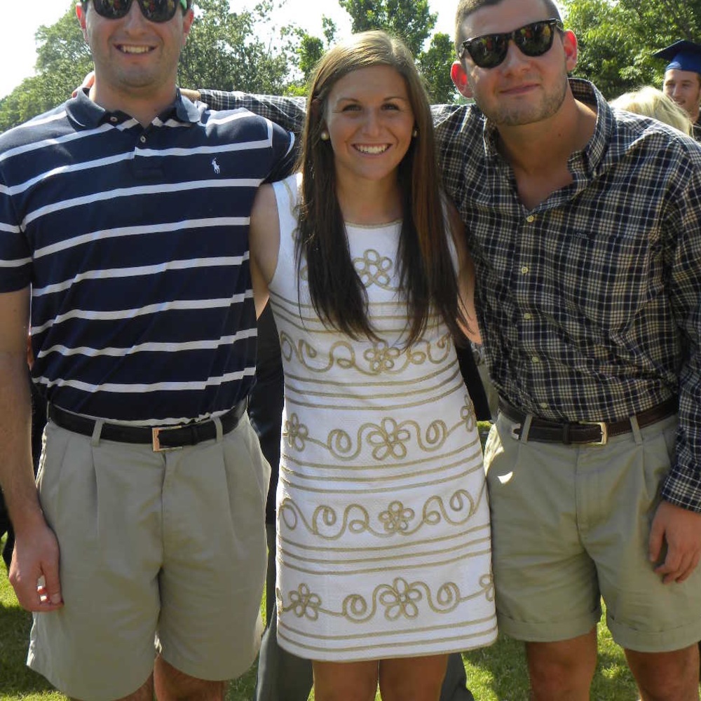 White & Gold Lilly Pulitzer Dress - Picture 4 of 4